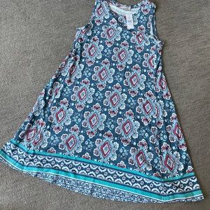NWT LOFT swing trapeze dress xs